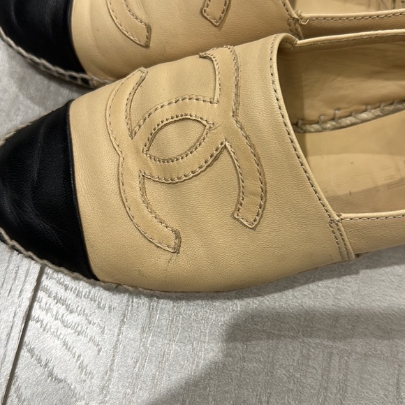 Chanel Beige and Black Espedrailles - Picture 4 of 6